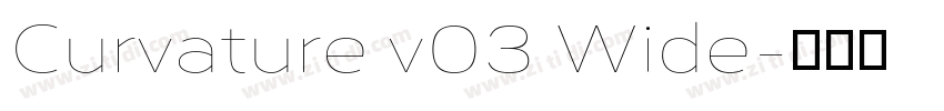 Curvature v03 Wide字体转换